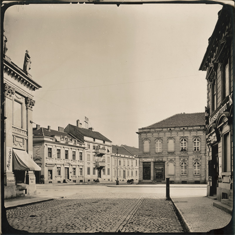 Potsdam: View from Jägerstr. to Charlottenstr. crossing, Potsdam