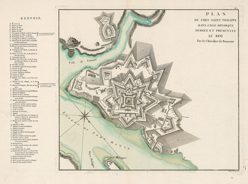 Beaurain, Jean de: Plan du fort Saint Philippe