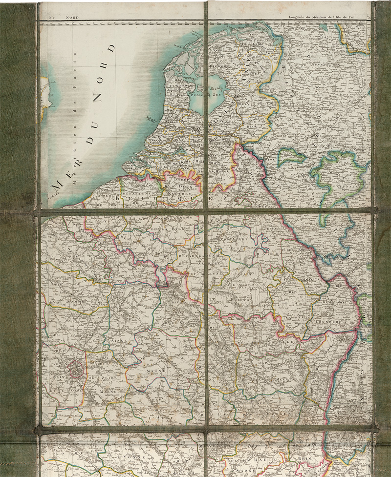 Chanlaire, Pierre-Grégoire: Carte geometrique des Routes de Postes de la France