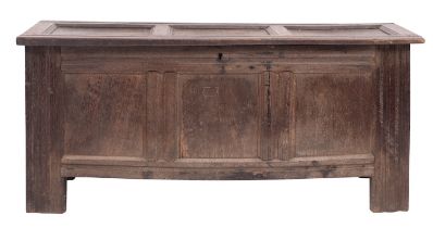 An oak coffer,