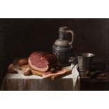 Jan Hendrik Eversen (Dutch, 1906-1995) Still Life of ham,