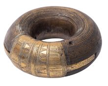An East African bronze currency bracelet, probably Baoulé tribe, Niger,