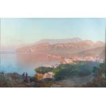 Italian School (19th Century) Sorrento Gouache 35.5 x 54.