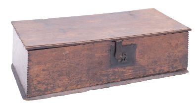 An oak coffer,