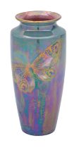 A Shelley porcelain 'Butterfly Lustre' vase,