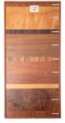 A timber merchant's veneer sample board, mid 20th century; for A.