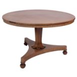 A George IV mahogany breakfast table,