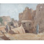 French Shool (first half 20th century) An Arab village in North Africa Oil on canvas 52 x