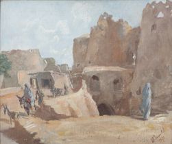 French Shool (first half 20th century) An Arab village in North Africa Oil on canvas 52 x