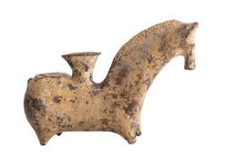 A Near Eastern pottery horse vessel, probably Parthian, late 1st Millennium B.C.