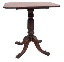 A Regency mahogany rectangular occasional table,