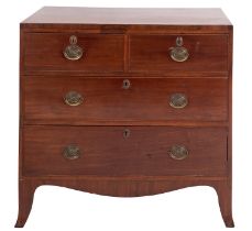 A Regency mahogany chest of drawers,