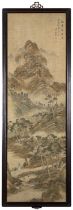 A Chinese scroll painting,