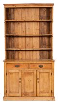 A pine kitchen dresser,