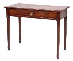 A George III mahogany side table,