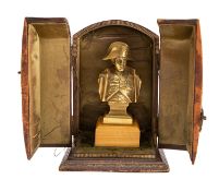 A French gilt bronze and marble mounted bust of Napoleon Buonaparte,