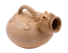 A Chinese zoomorphic pottery ewer in Western Zhou style,