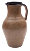 *David Leach [1911-2005] a stoneware jug of generous proportions and of oviform with raised neck