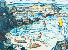 Clare White (British 1903-1997) 'Joeys Kingdom' St. Ives Pencil and watercolour 35.