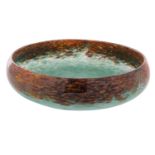 A Monart glass bowl,