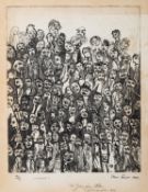 *Alan Dyer (British, b.1944) 'Crowd 1' and another limited edition print. 43 x 30.5cm & 40.5 x 31.