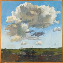 Francis Hewlett (British, 1930 - 1912) Cloud over Flushing Oil on canvas 75.5 x 75.