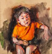 *Robert Oscar Lenkiewicz (British,1941-2002) Study - Boy, physically disadvantaged,