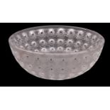 A Lalique Cristal bowl, Nemours,