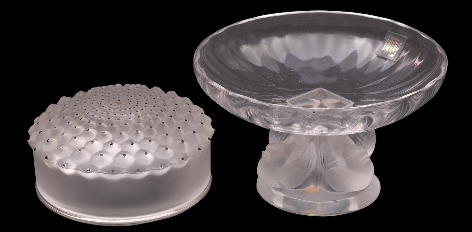 Two pieces of Lalique Cristal,