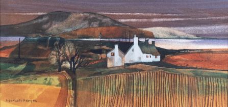 *Michael Morgan (British, 1928-2014) Coastal landscape Watercolour 11.