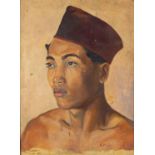Rupert Pease (British 1906 - 1945) Portrait of a man Oil on canvas 40 x 29.