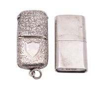 An Edwardian silver novelty smoker's compendium by W. H.