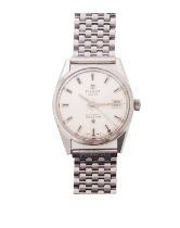 Tissot, Seastar, a gentleman's stainless-steel wristwatch the dial with raised baton numerals,