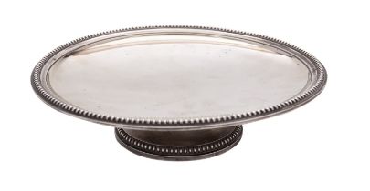 A French silver small footed salver possibly by Sylla Auguste Giraudon, 1838-1973 1st standard (.