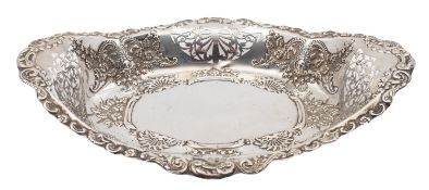 A late Victorian silver basket probably by Charles Horner, Birmingham 1899,
