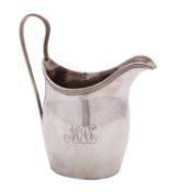 A George III silver cream jug by James Lea or Joseph Lewis, London 1799,