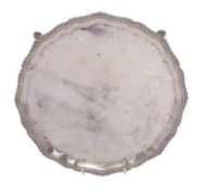 A silver salver by Harrods Ltd (Richard Woodman Burbridge), London 1933,