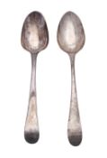 A George III silver Old English pattern table spoon by Thomas Eustace,