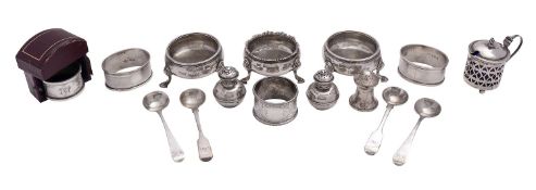 A pair of George III silver salts by David Hennell I & Robert Hennell I, London 1766,