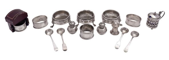 A pair of George III silver salts by David Hennell I & Robert Hennell I, London 1766,