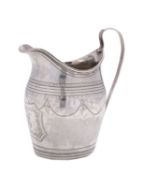 A George III silver cream jug by Stephen Adams II, London 1798,