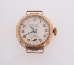 Zepyr a lady's gold wrist watch,