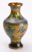 A modern Chinese cloisonne vase decorate