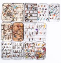 Retailed by Hardy Bros Ltd- Wheatley alloy Salmon fly case- various patterns,