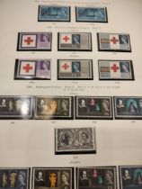 A GB stamp collection of stamps two boxed SG One Country albums with early phosphor sets,