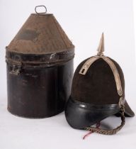 A Victorian Officer's Home Service Helmet,