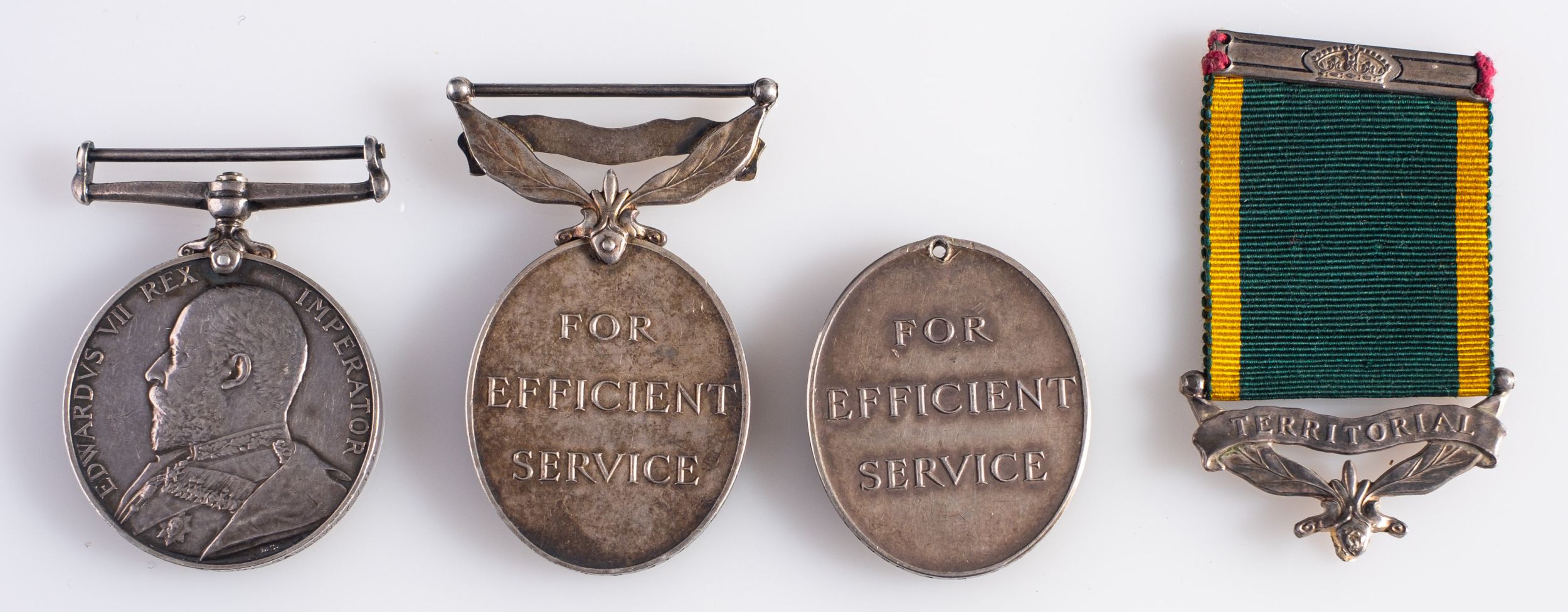 An Edwardian Volunteer Long Service Medal, '7964 Pte D.R.