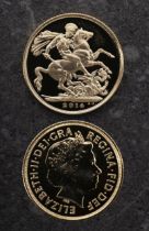 A Royal Mint 2014 sovereign,