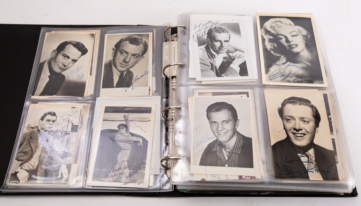 WITHDRAWN An impressive collection of autographs of British and American film and TV stars from the - Image 4 of 12