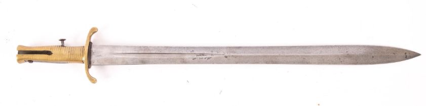 A Victorian 1848 Brunswick Pattern bayonet,
